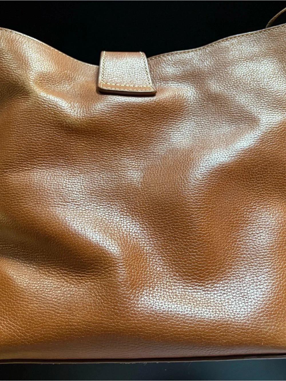 Dooney & Bourke Logo Lock Toscana Leather Shoulder Bag AND Pouch-Lily